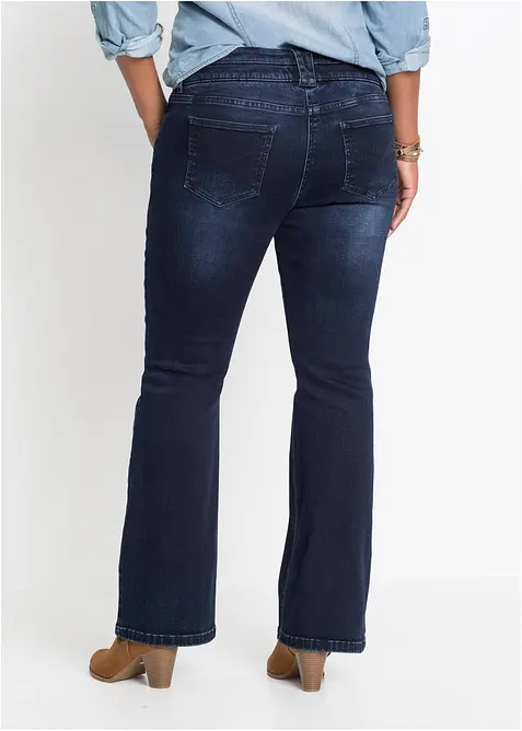 Tvarující džíny Bootcut, High Waist, Ultra Soft, bonprix