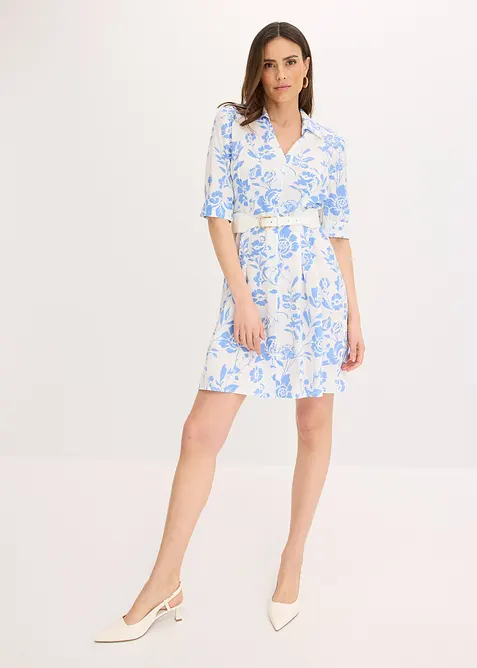 Halenkové šaty ze splývavé viskózy, bonprix