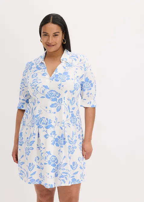 Halenkové šaty ze splývavé viskózy, bonprix