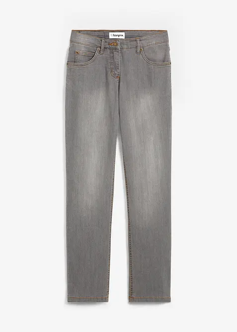 Strečové džíny Mid Waist, Straight, bonprix