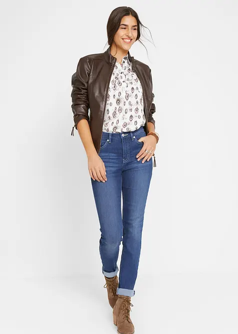 Strečové Slim džíny Mid Waist, bonprix