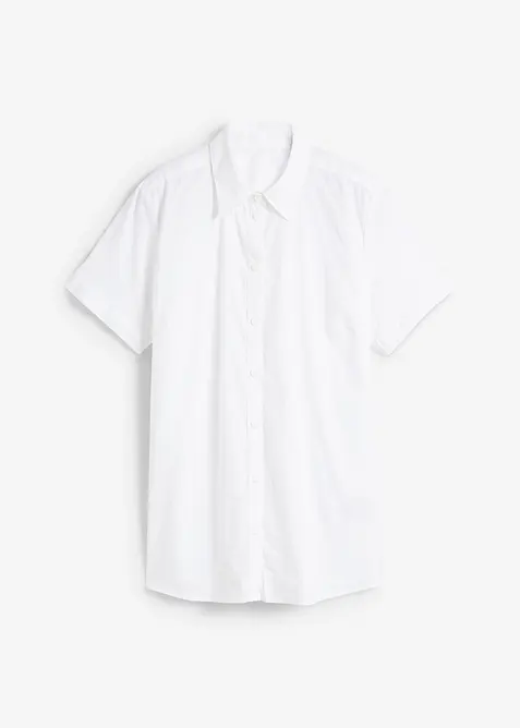 Strečová halenka s krátkým rukávem, z bavlněné směsi, bonprix