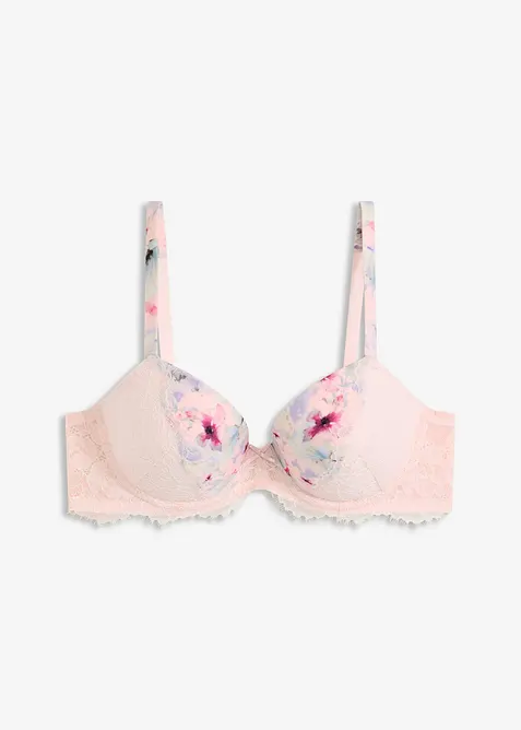 Vyztužená podprsenka z lesklého materiálu, bonprix