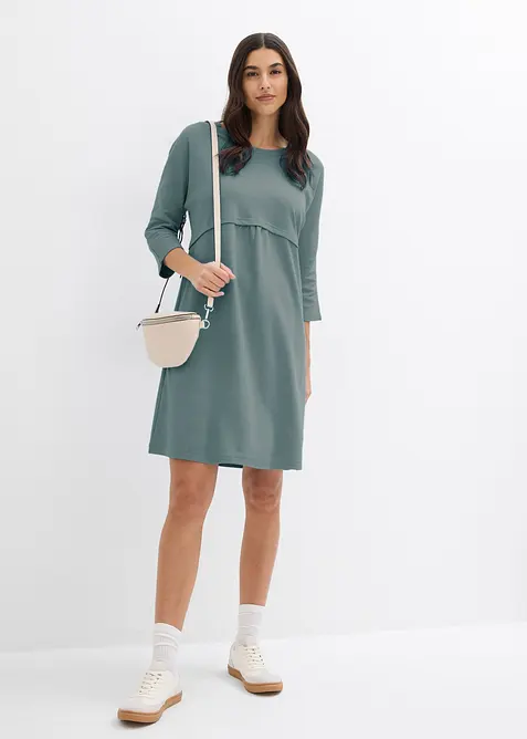 Úpletové šaty z organické bavlny, bonprix