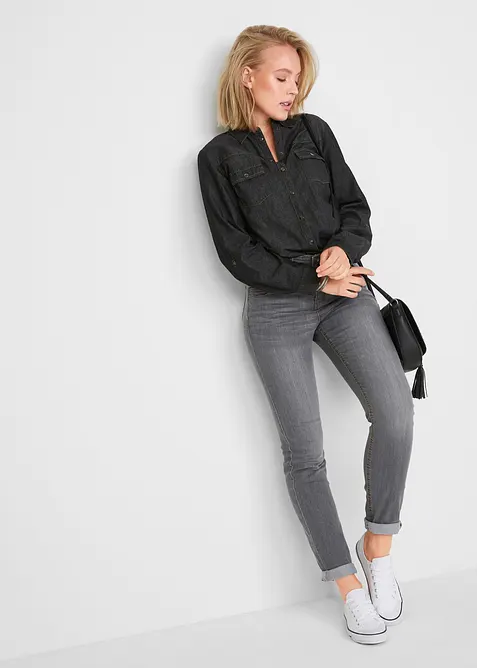 Pohodlné strečové džíny Slim Fit, High Waist, bonprix