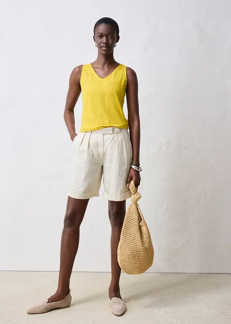 Lněné tílko, bonprix