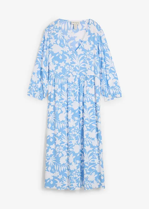 Midi šaty ze splývavé viskózy, bonprix