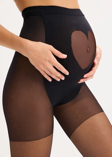 Těhotensk&eacute; punčochov&eacute; kalhoty s pohodln&yacute;m pasem 20 DEN, bonprix