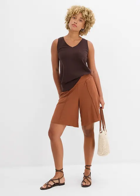 Žerzejové bermudy s pohodlnou pasovkou, bonprix