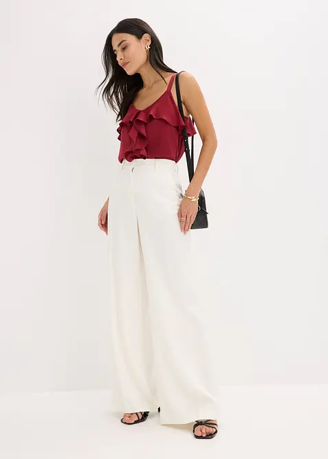 Kalhoty Marlene ze splývavé viskózy, bonprix