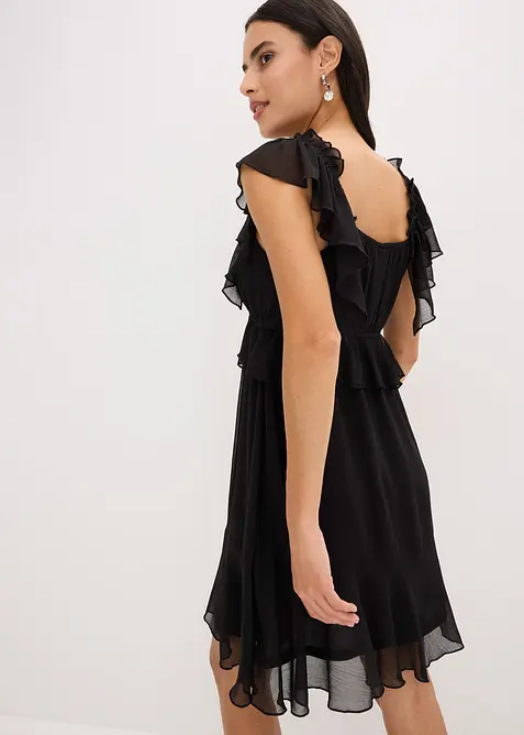 Šifonové šaty s áčkovou linií, bonprix