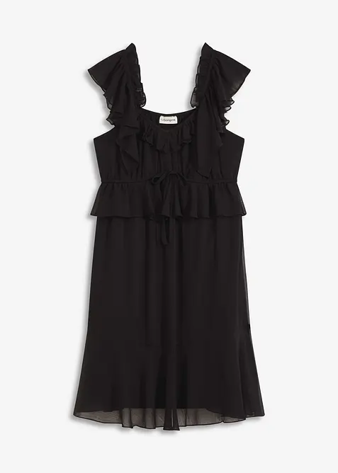 Šifonové šaty s áčkovou linií, bonprix