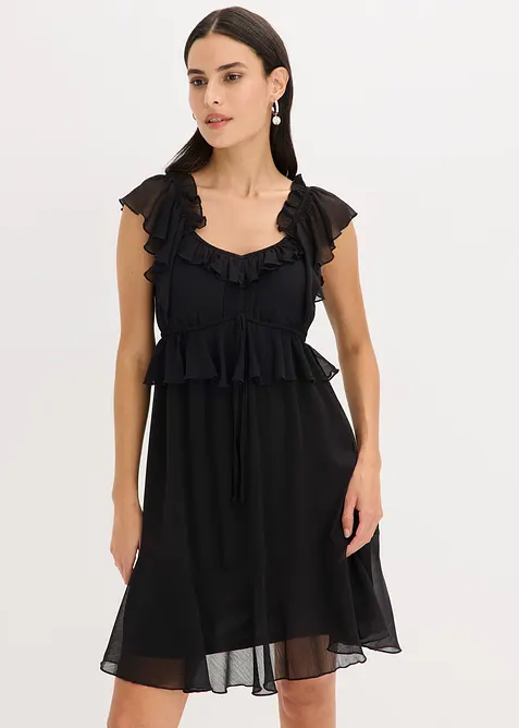 Šifonové šaty s áčkovou linií, bonprix