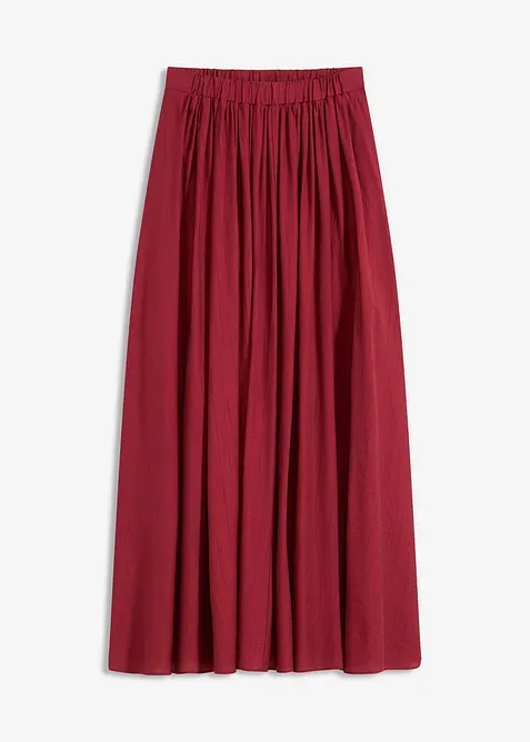 Dlouhá sukně ze strukturovaného mačkaného materiálu, bonprix