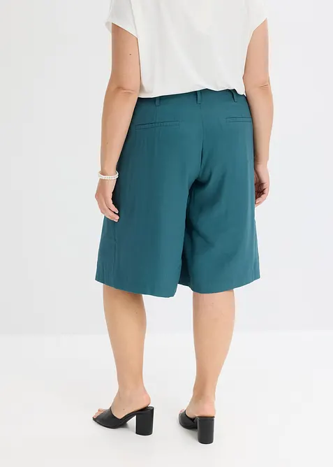 Široké bermudy se záhyby v pase, bonprix