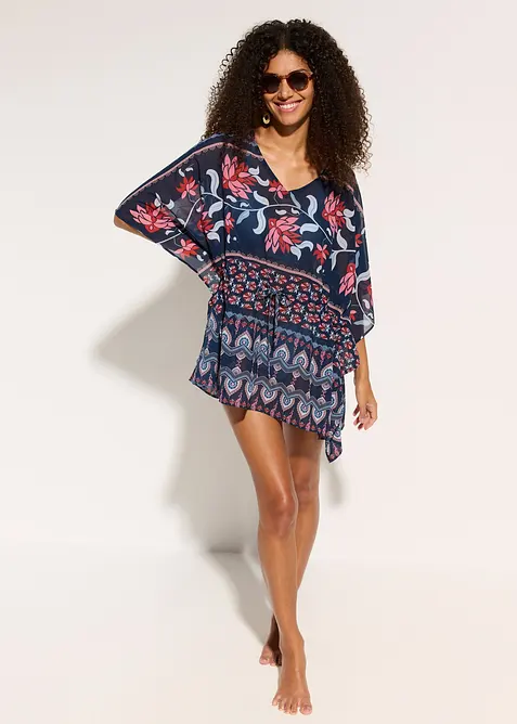 Plážová tunika z lehkého šifonu, bonprix