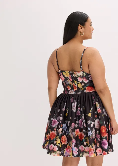 Mini šaty s háčkovanou vsadkou, bonprix