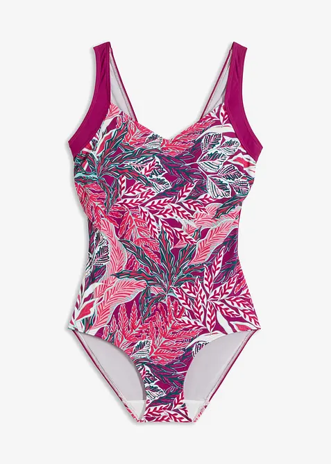 Stahovací jednodílné plavky, střední tvarující efekt, bonprix