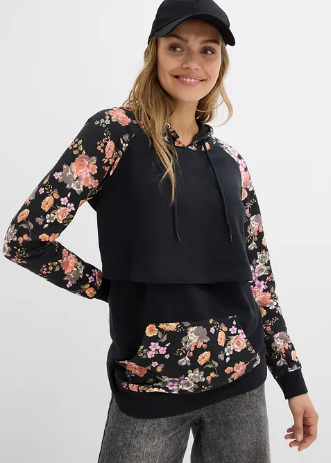 Měkká těhotenská a kojicí mikina 2 v 1, bonprix