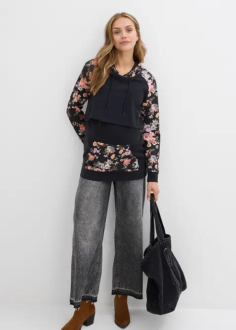 Měkká těhotenská a kojicí mikina 2 v 1, bonprix