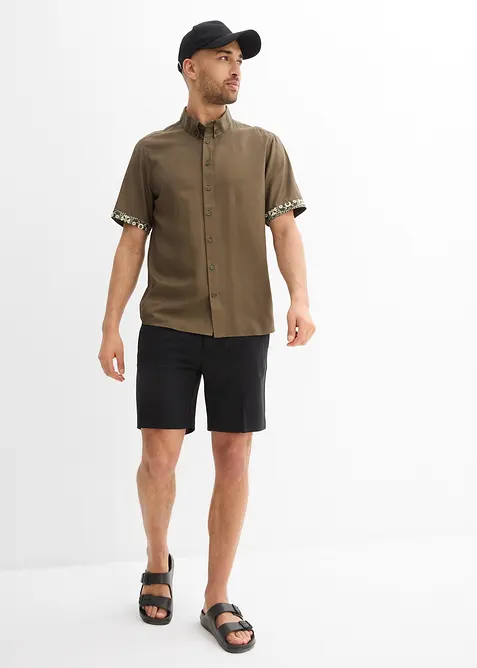 Ko&scaron;ile s kr&aacute;tk&yacute;m ruk&aacute;vem, Slim Fit, z visk&oacute;zy, bonprix