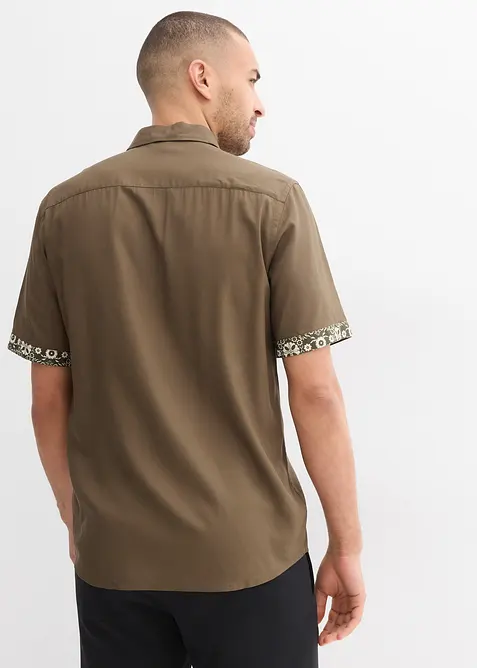 Ko&scaron;ile s kr&aacute;tk&yacute;m ruk&aacute;vem, Slim Fit, z visk&oacute;zy, bonprix