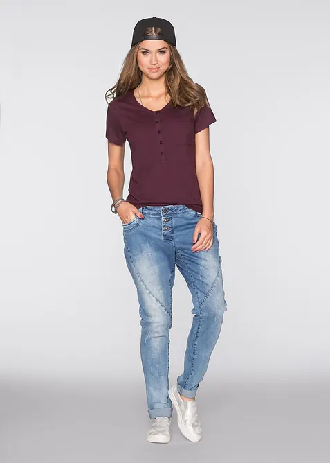 Tričko ze směsi bavlny s viskózou, bonprix