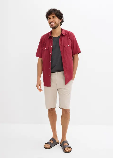 Chino bermudy z čisté bavlny, Regular Fit, bonprix