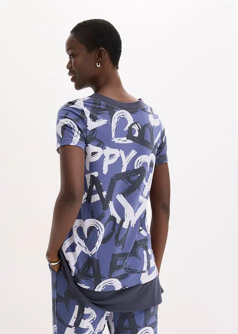 Dlouhé triko s krátkým rukávem, bonprix