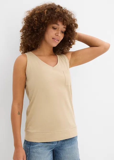 Tílko z čisté organické bavlny (2 ks v balení), bonprix