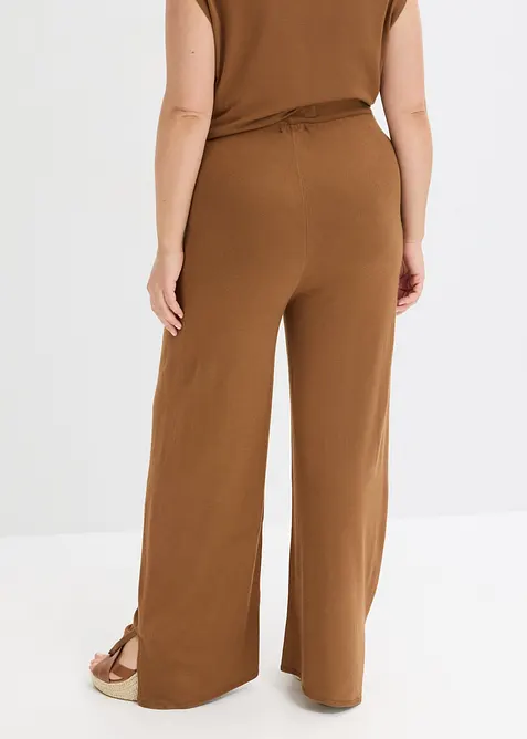 Kalhoty z jemného úpletu, bonprix