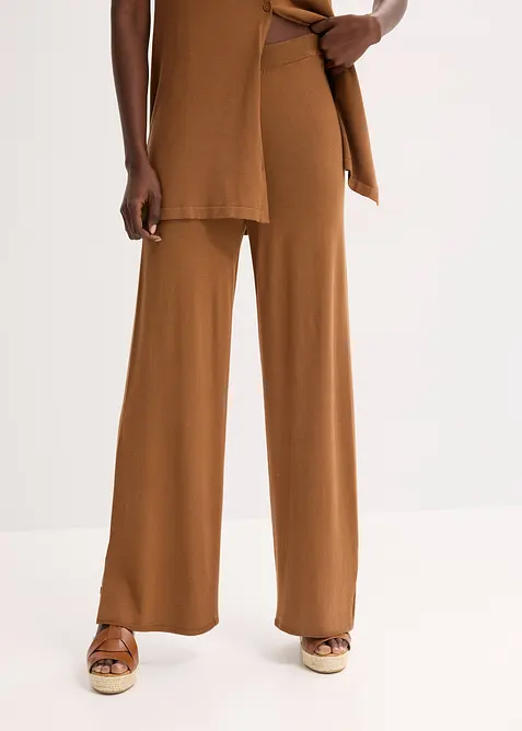 Kalhoty z jemného úpletu, bonprix