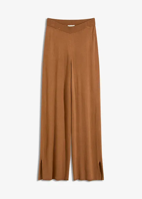 Kalhoty z jemného úpletu, bonprix