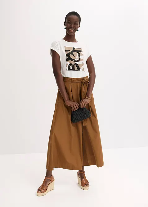 Tričko s visk&oacute;zou a třpytiv&yacute;mi kam&iacute;nky, bonprix