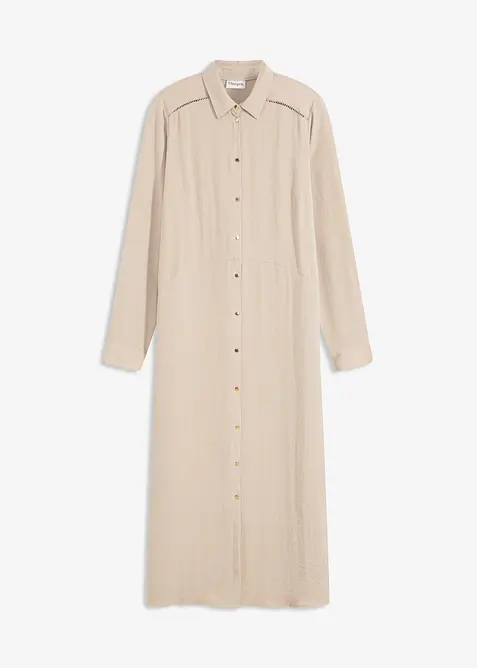 Košilové šaty s krajkou, bonprix