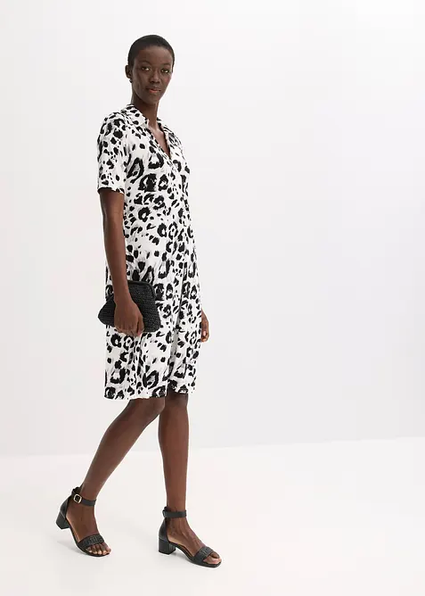 Úpletové šaty s kapsami, bonprix