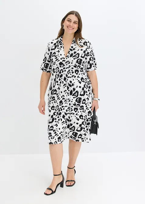 Úpletové šaty s kapsami, bonprix