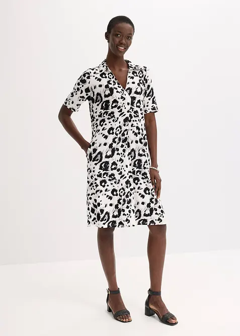 Úpletové šaty s kapsami, bonprix