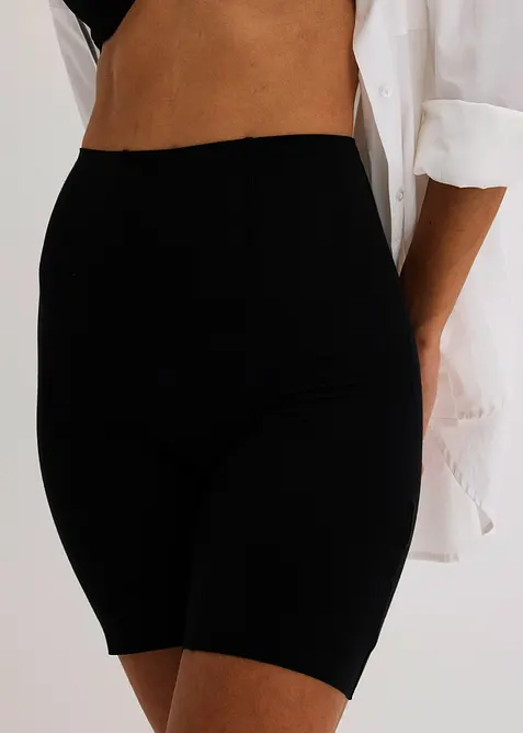 Neviditelné stahovací krátké legíny z bavlny, lehký tvarující efekt, bonprix