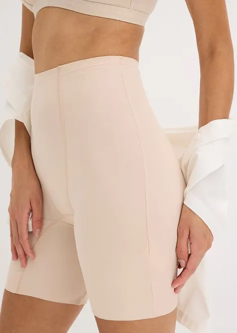 Neviditelné stahovací krátké legíny z bavlny, lehký tvarující efekt, bonprix