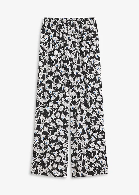 Palazzo kalhoty ze strukturovaného materiálu, bonprix