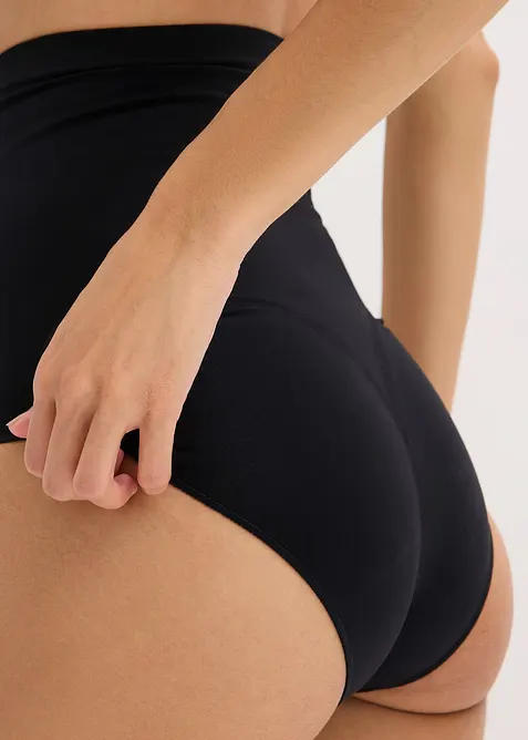 Bezešvé stahovací kalhotky s vysokým pasem, střední tvarující efekt, bonprix