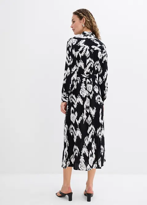 Halenkové šaty ze splývavé viskózy, bonprix