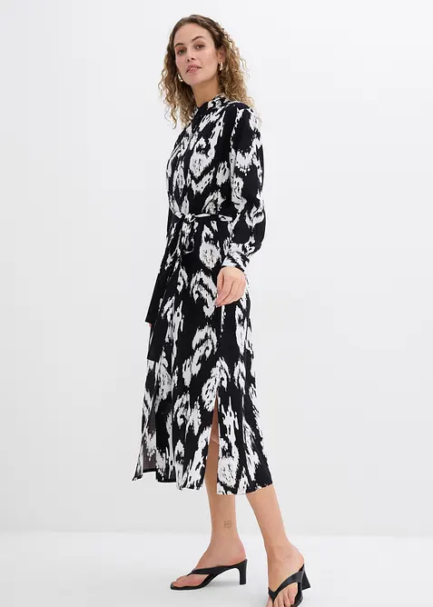 Halenkové šaty ze splývavé viskózy, bonprix