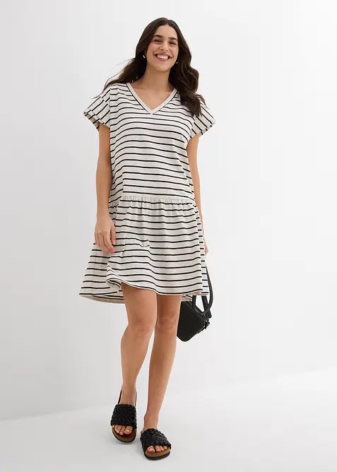 Úpletové šaty z čisté bavlny, bonprix