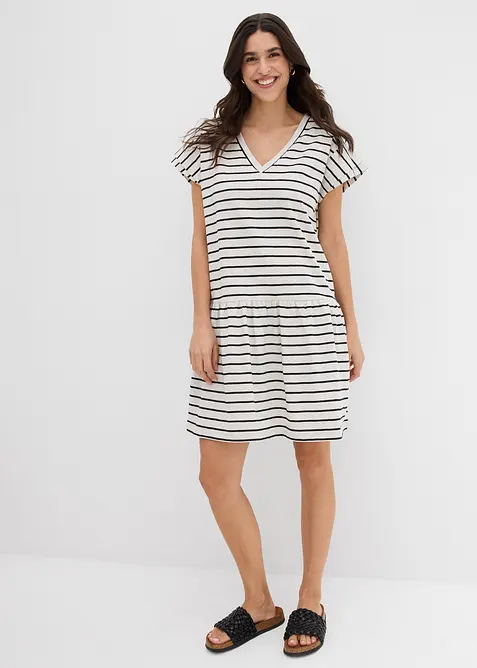 Úpletové šaty z čisté bavlny, bonprix