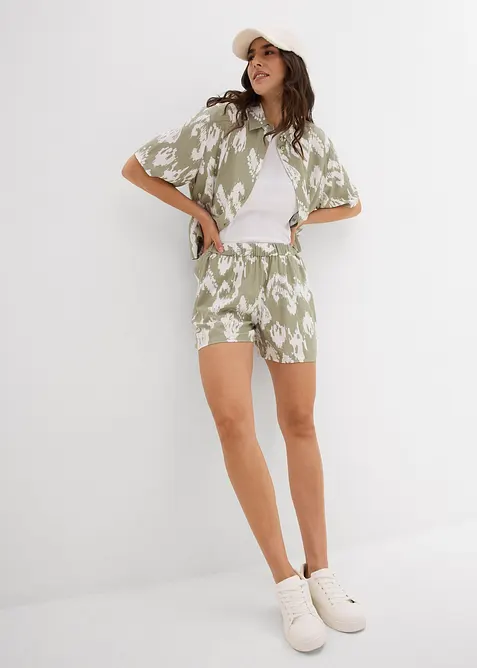 Viskózová halenka s etno potiskem, bonprix