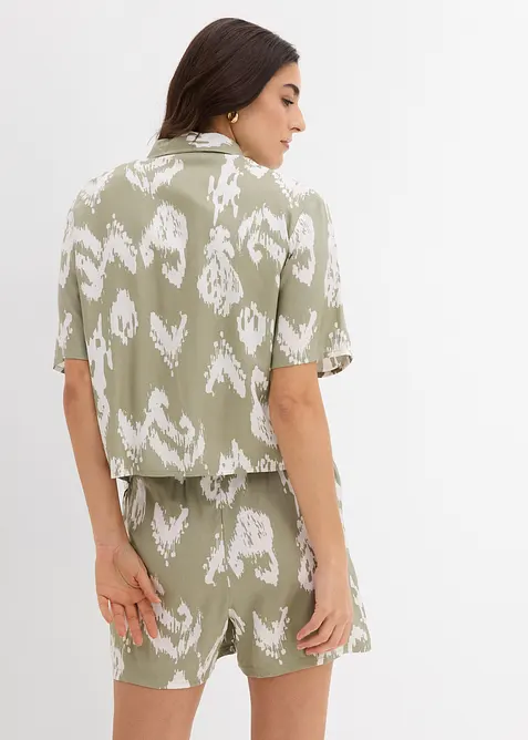 Viskózová halenka s etno potiskem, bonprix