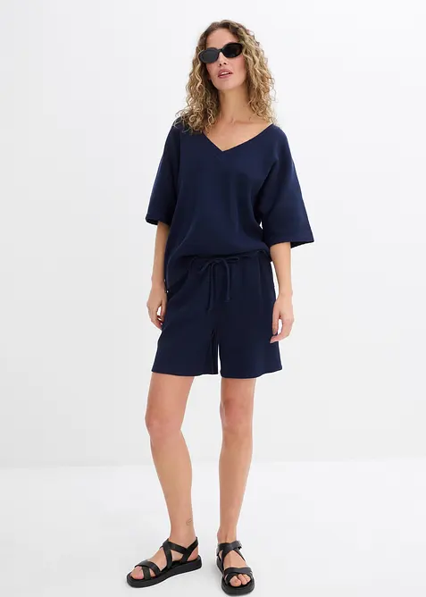 Strukturovan&eacute; tričko z čist&eacute; bavlny, bonprix