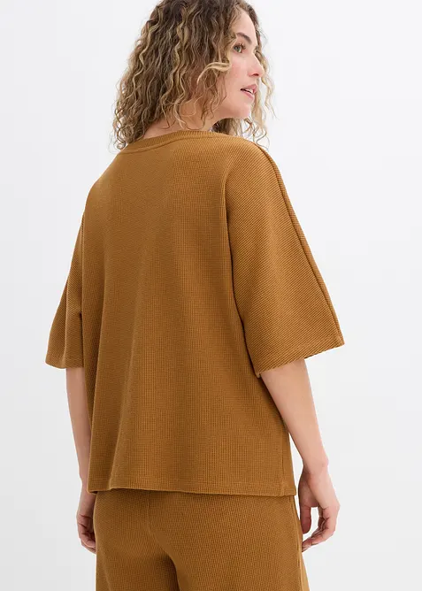 Strukturované tričko z čisté bavlny, bonprix